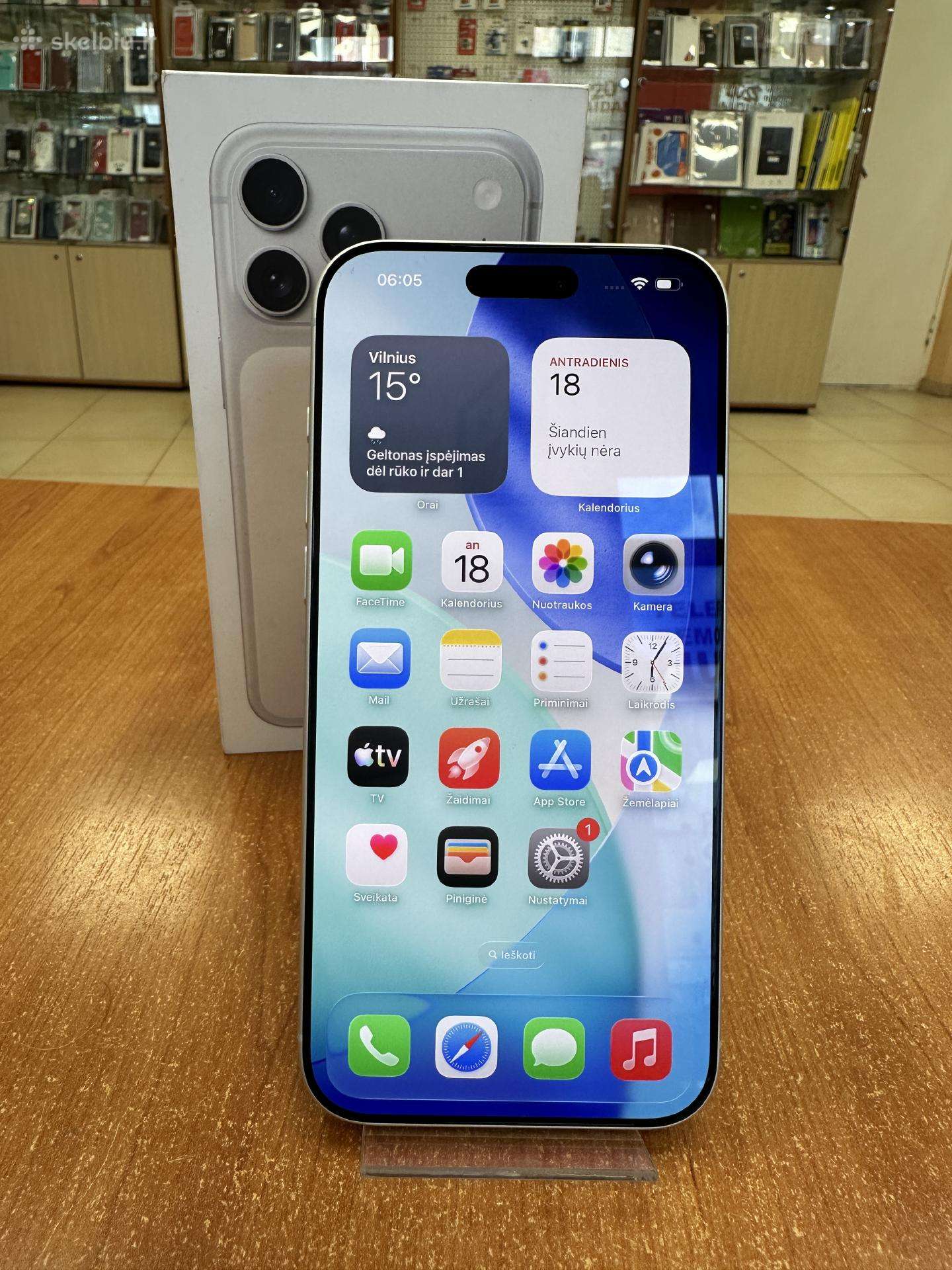 Apple iPhone 17 Pro Max 256 GB (Naudotas)