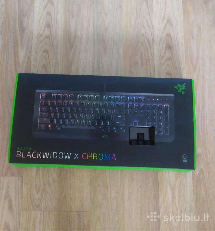 Razer blackwidow x chroma žaidimų klaviatūra