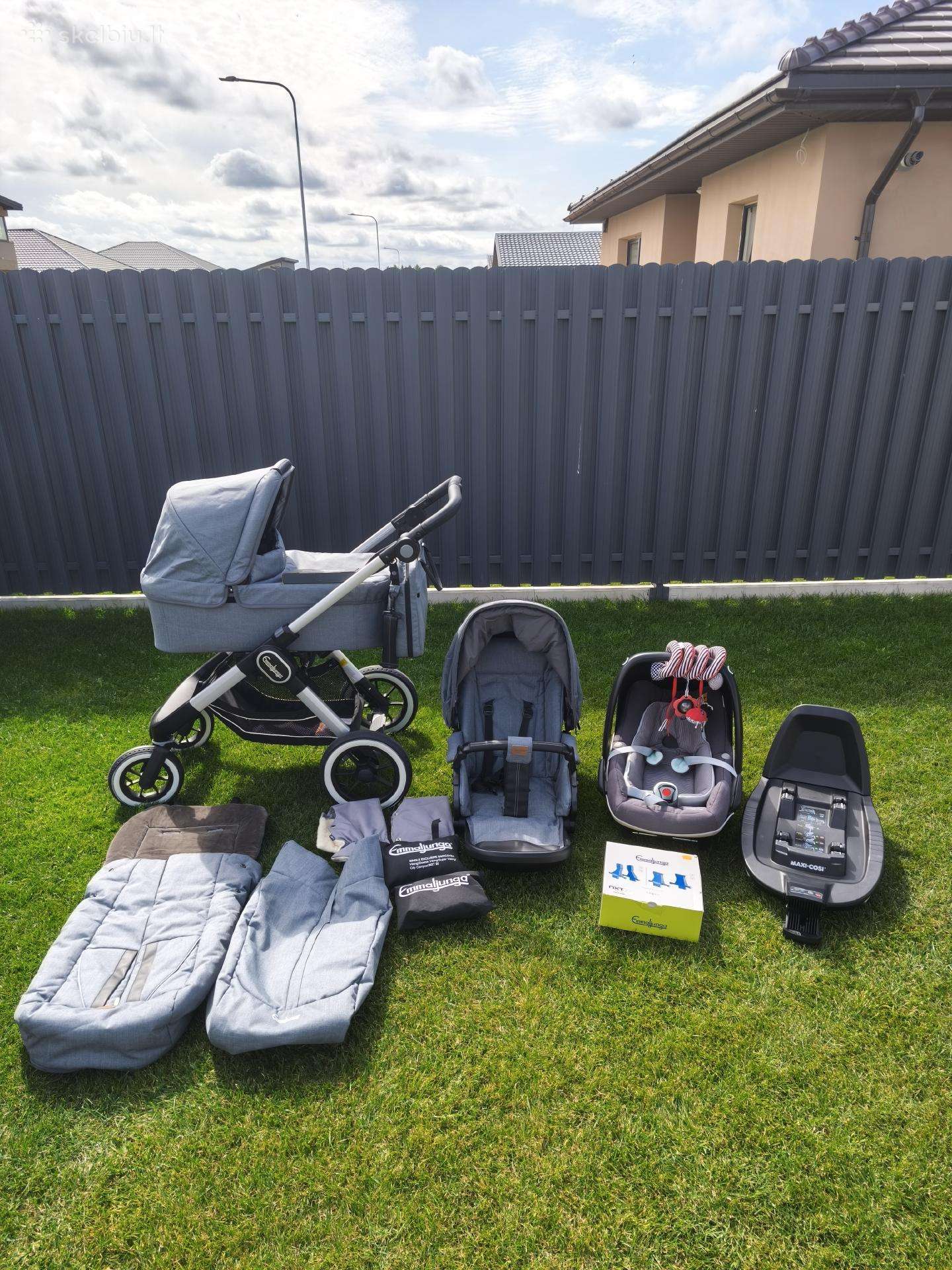Emmaljunga Nxt90f – pilnas vežimėlio komplektas