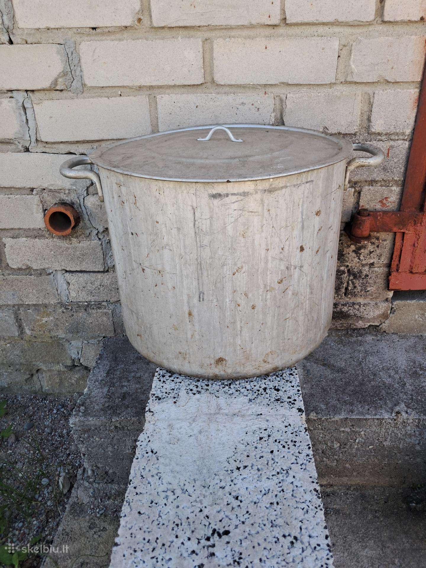 Puodas aliuminis storasienis