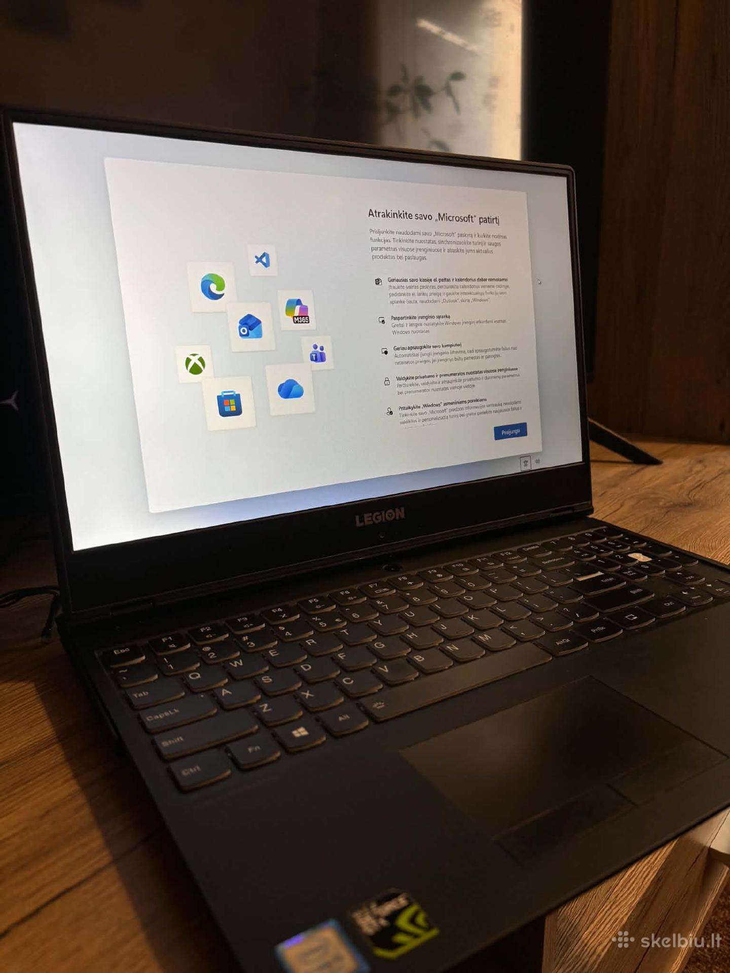 Lenovo legion nešiojamas kompiuteris