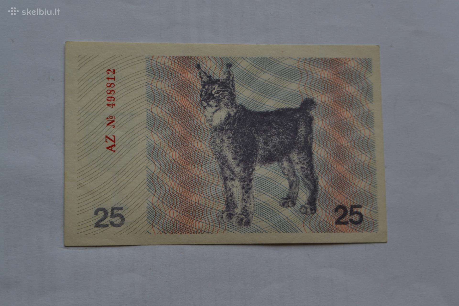 25 talonai 1991 m. Unc. Az