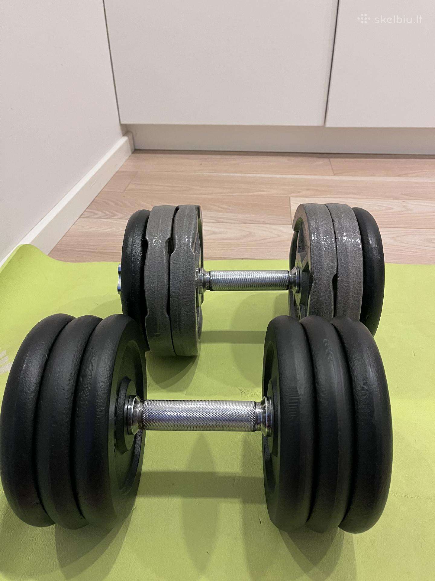 Surenkami hanteliai po 32kg