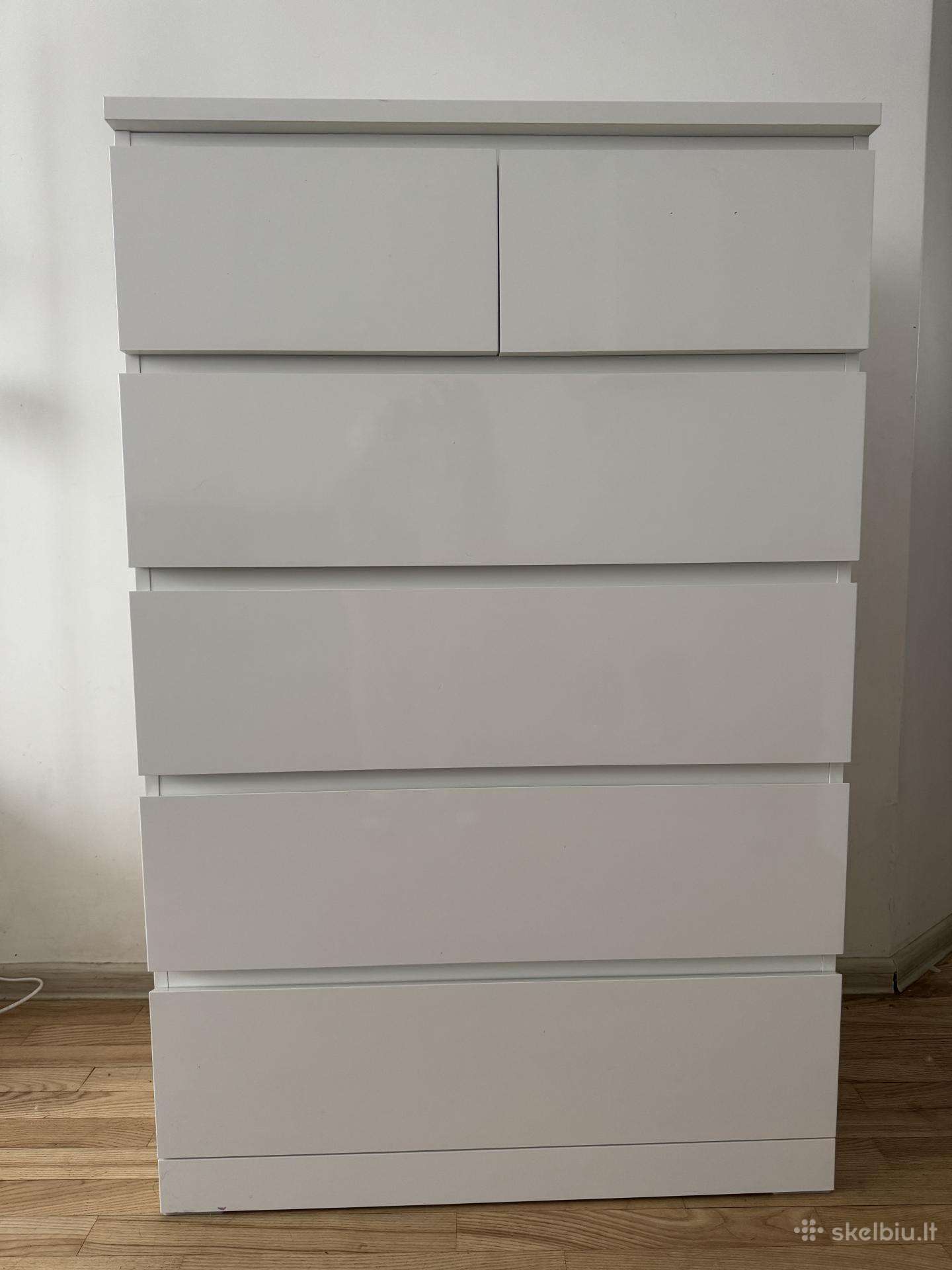 Ikea malm komoda 6 stalčių