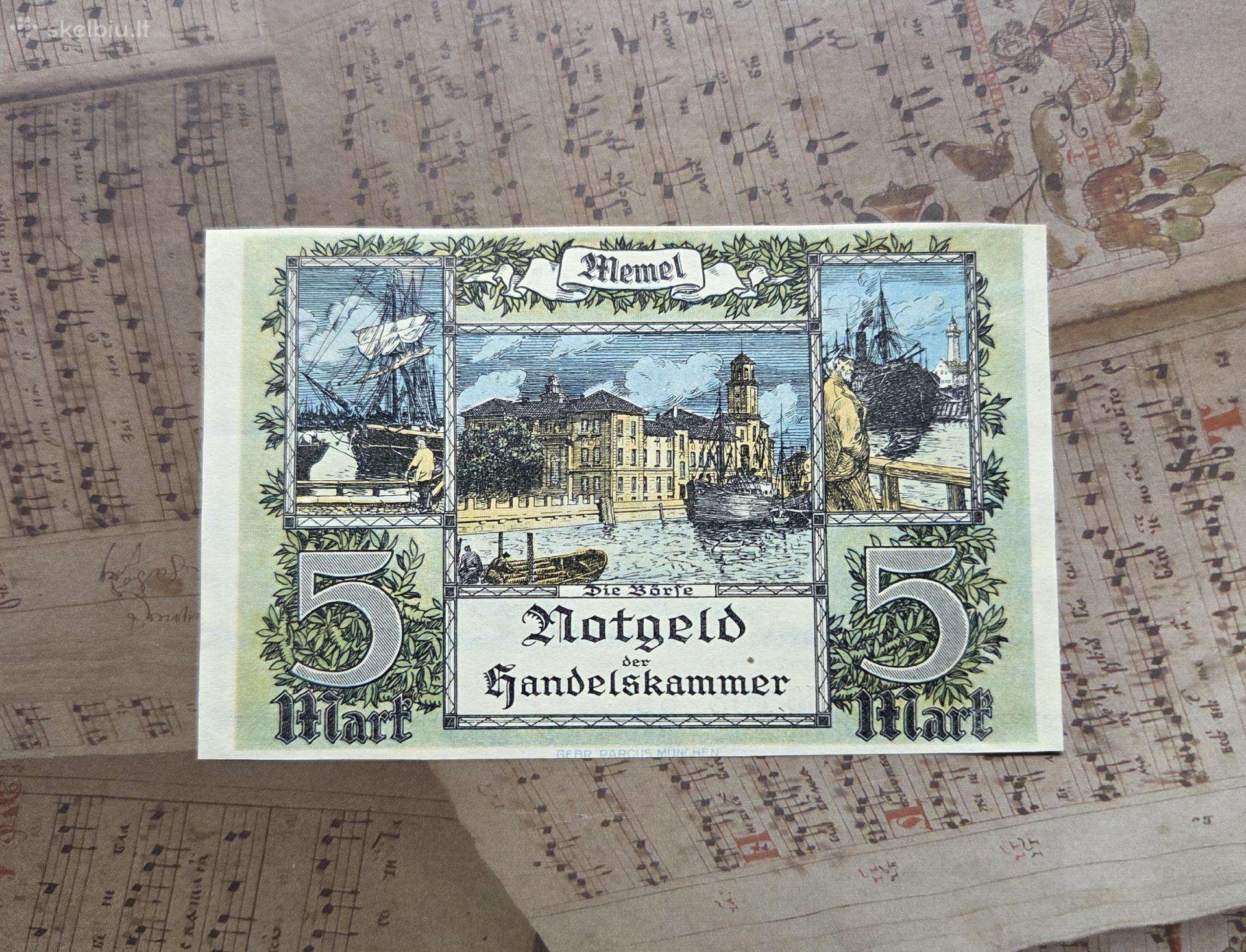 5 mark 1922 Memel Klaipėda