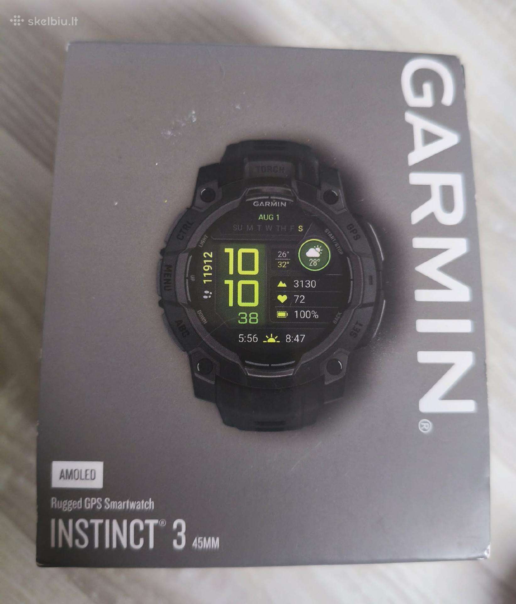 Garmin Instinct® 3 – 45 mm, Amoled