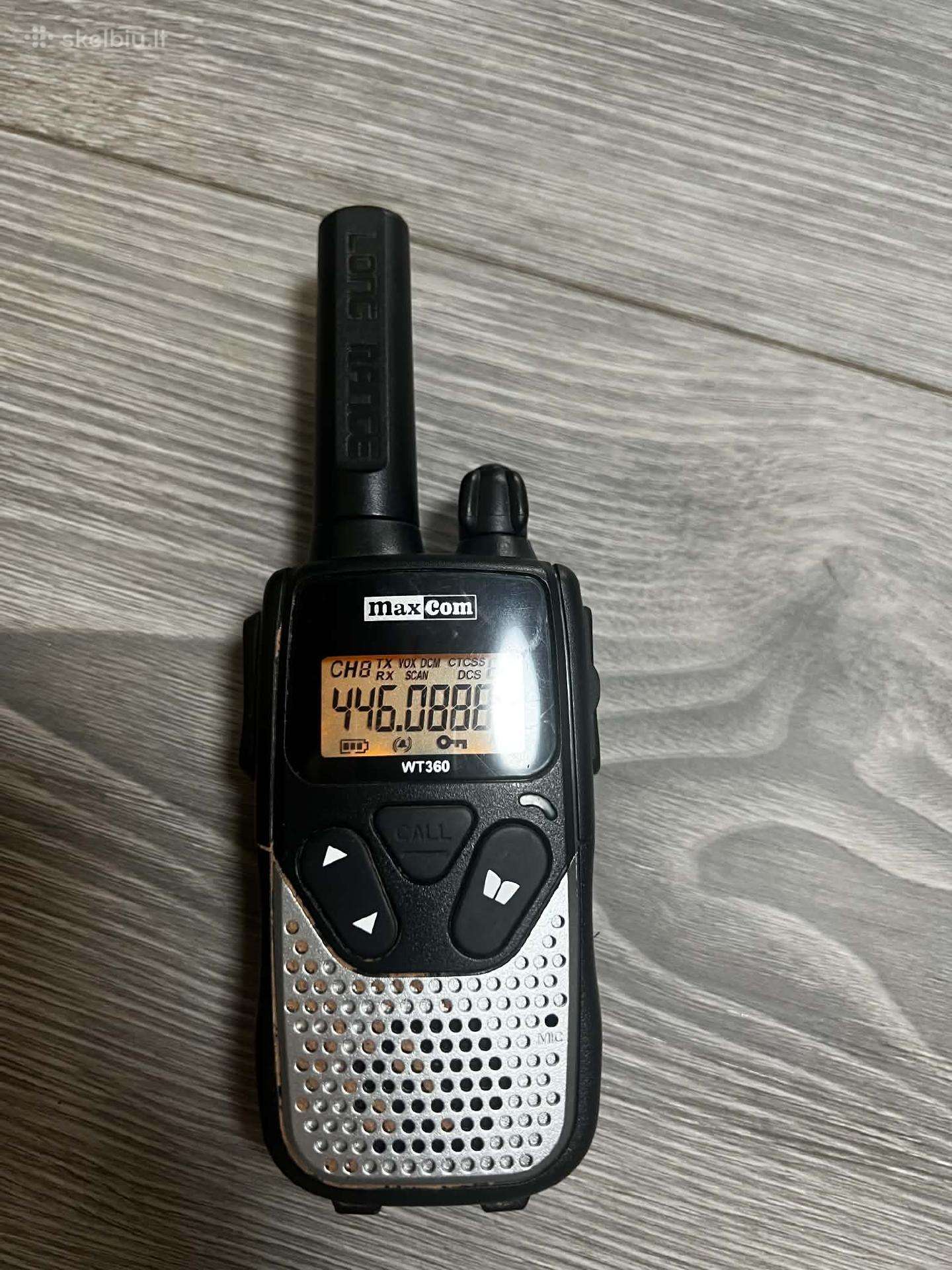 Pmr446 Racijų komplektas (Cobra ir Maxcom Wt360)