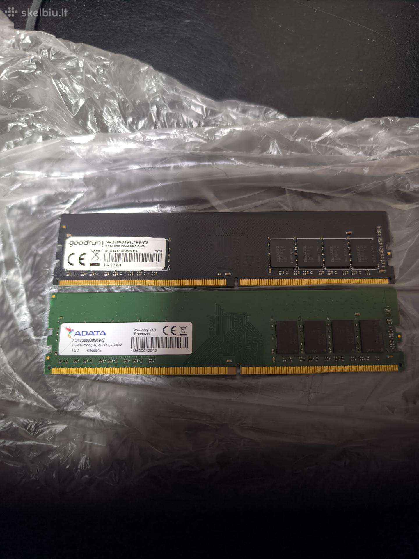 Parduodu ramu ddr4 8gb 2x