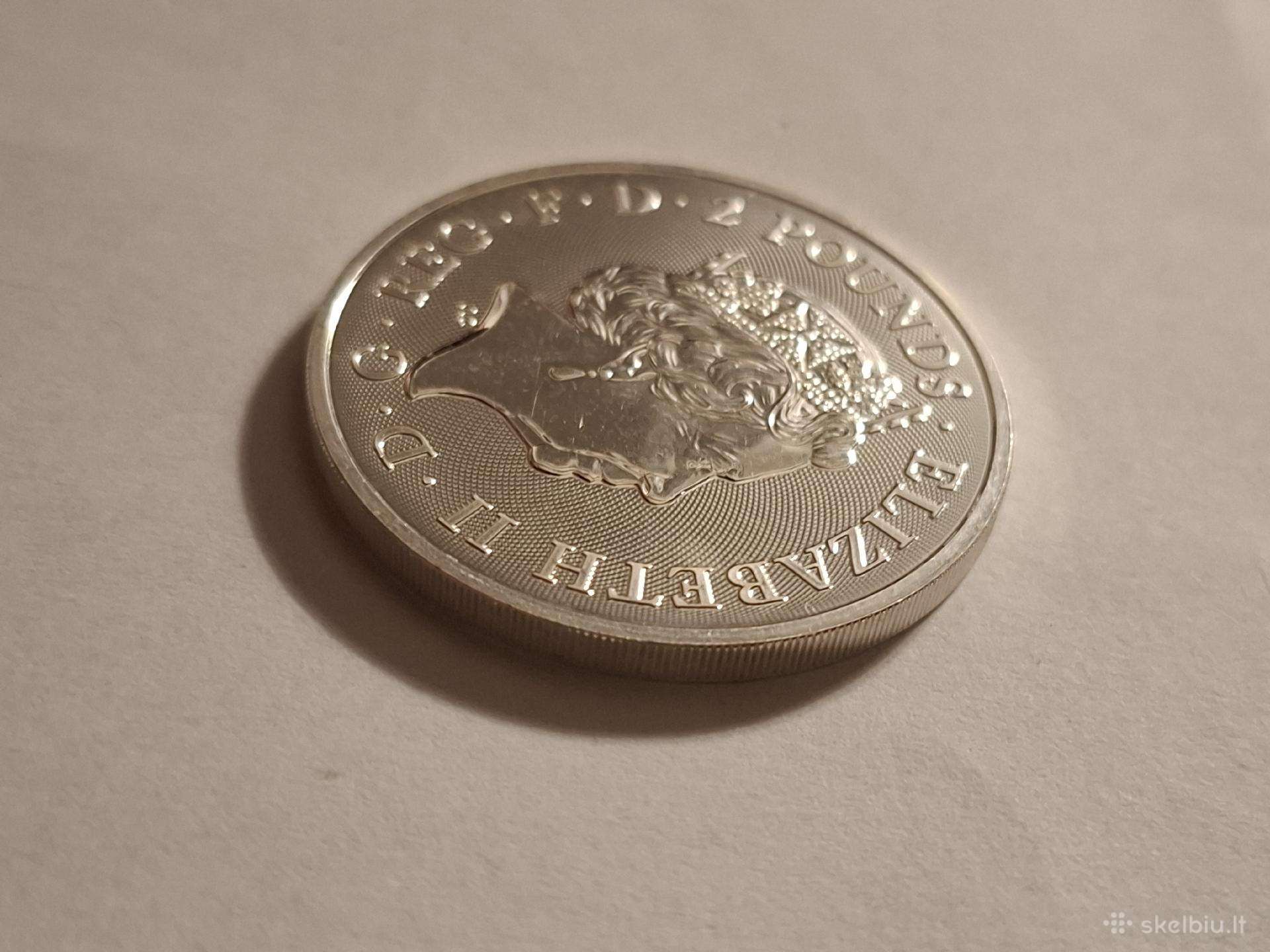 Sidabrine 1oz moneta