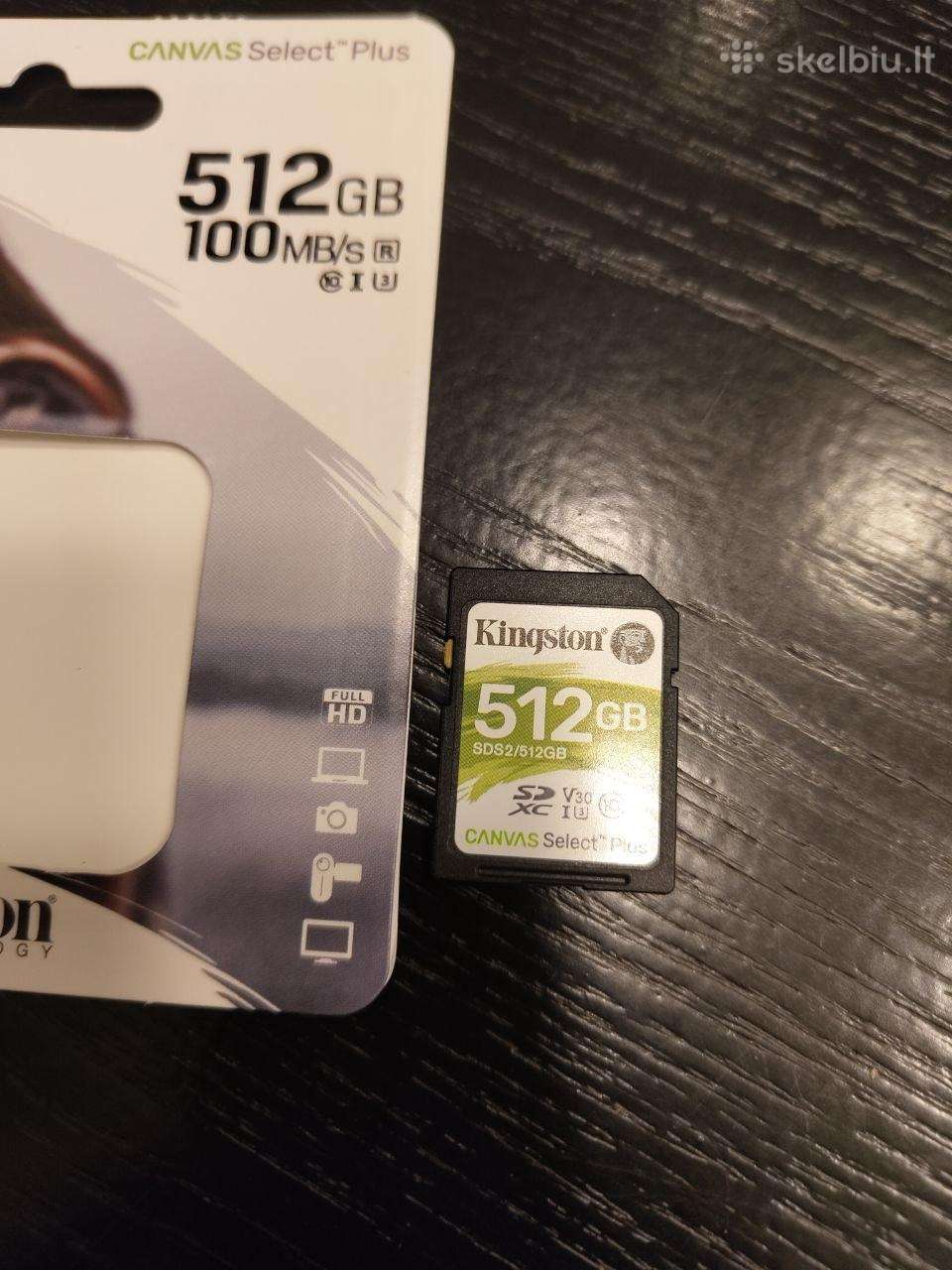 Atminties kortelė Kingston 512gb Sdxc Canvas Selec