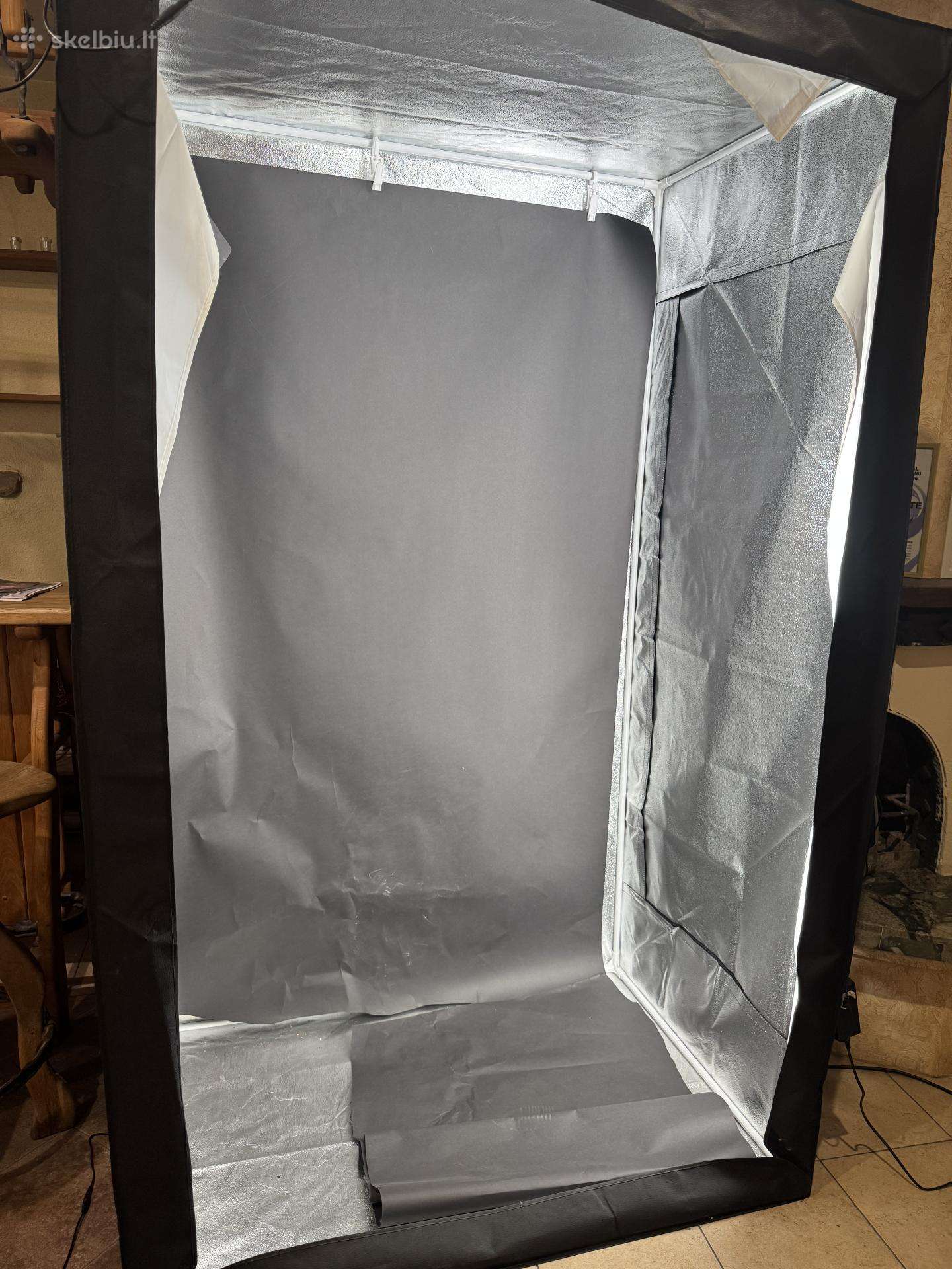 Fotografavimo dėžė suled apšvietimu, 200x120x80cm