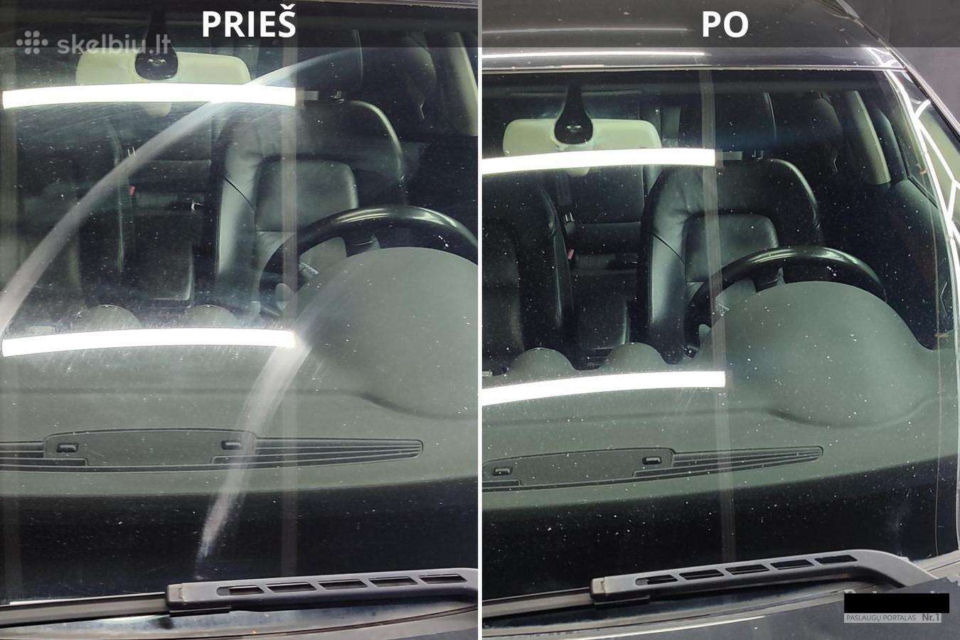 Kėbulo, stiklų, žibintų poliravimas Kaune