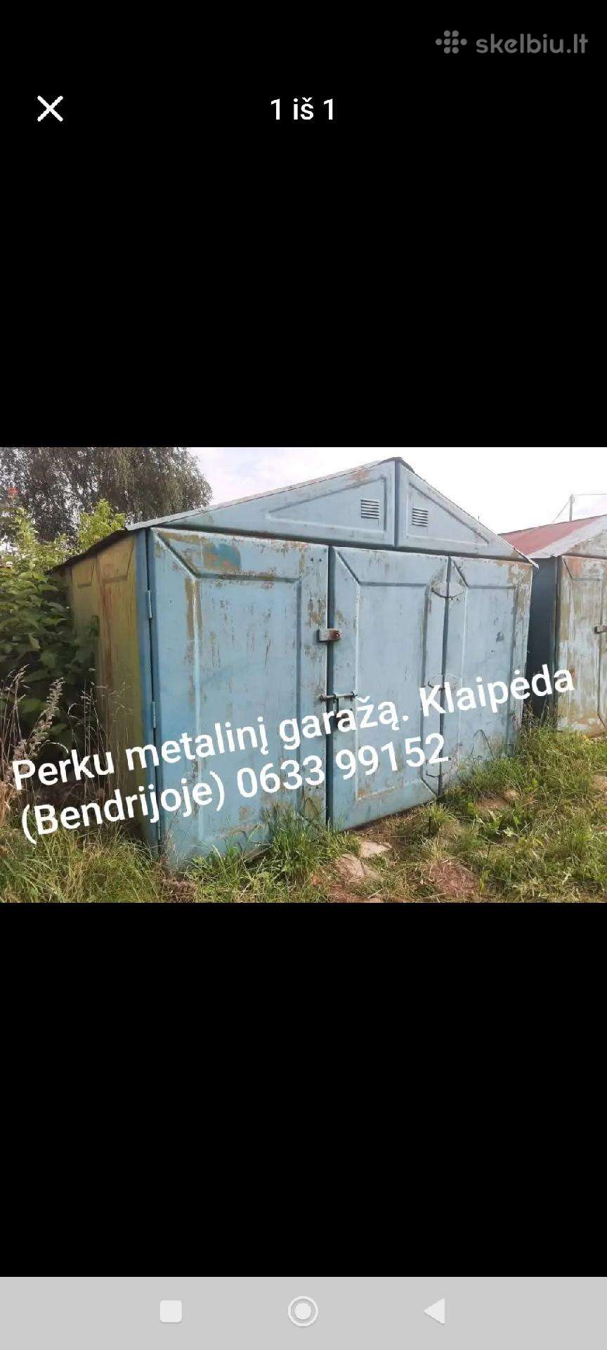 Perku metalini garažą bendrijoje
