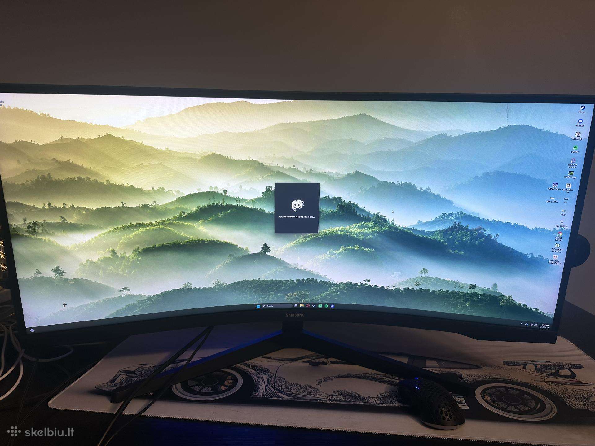 Monitorius 34 Samsung Lc34g55twwren 165hz