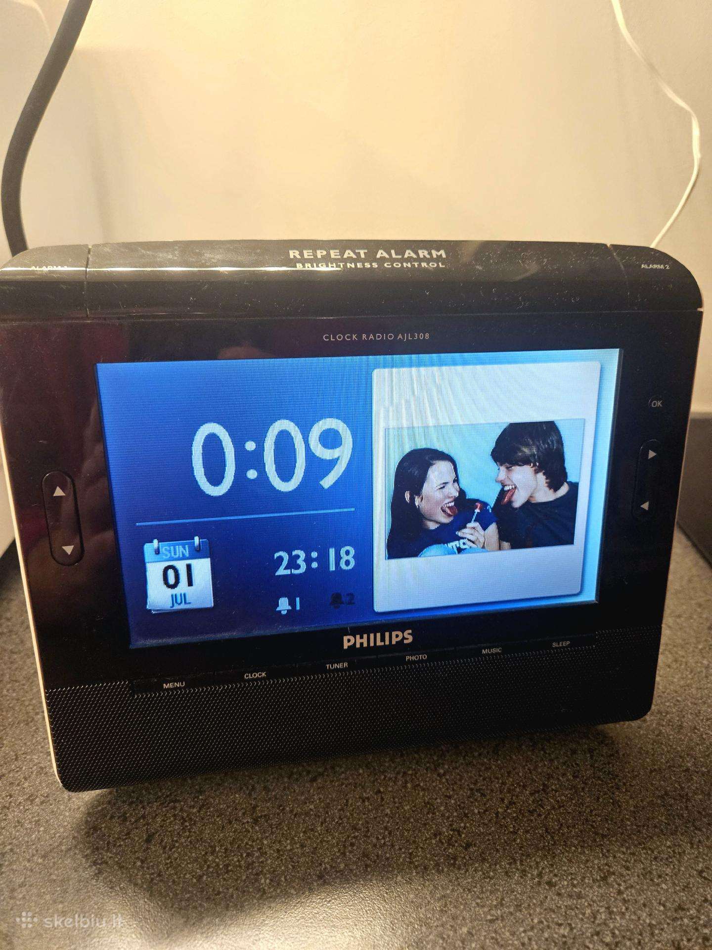Philips laikrodis/radijas