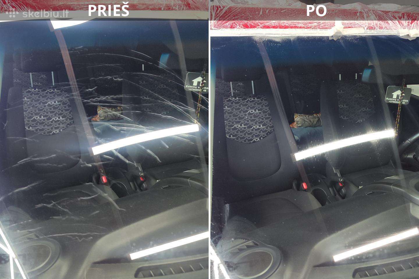 Kėbulo, stiklų, žibintų poliravimas Kaune