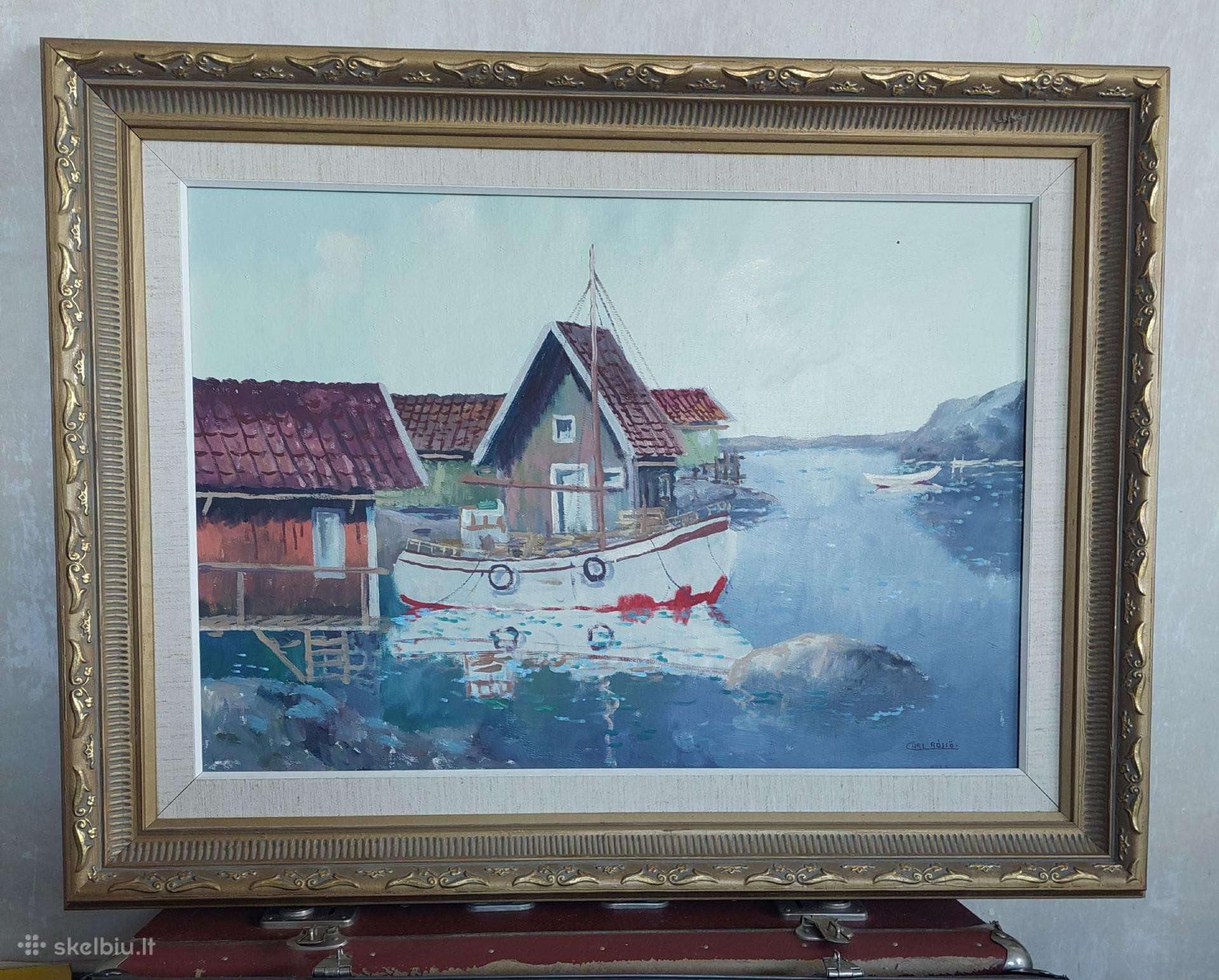 Antikvarinis Carl Rssö paveikslas.