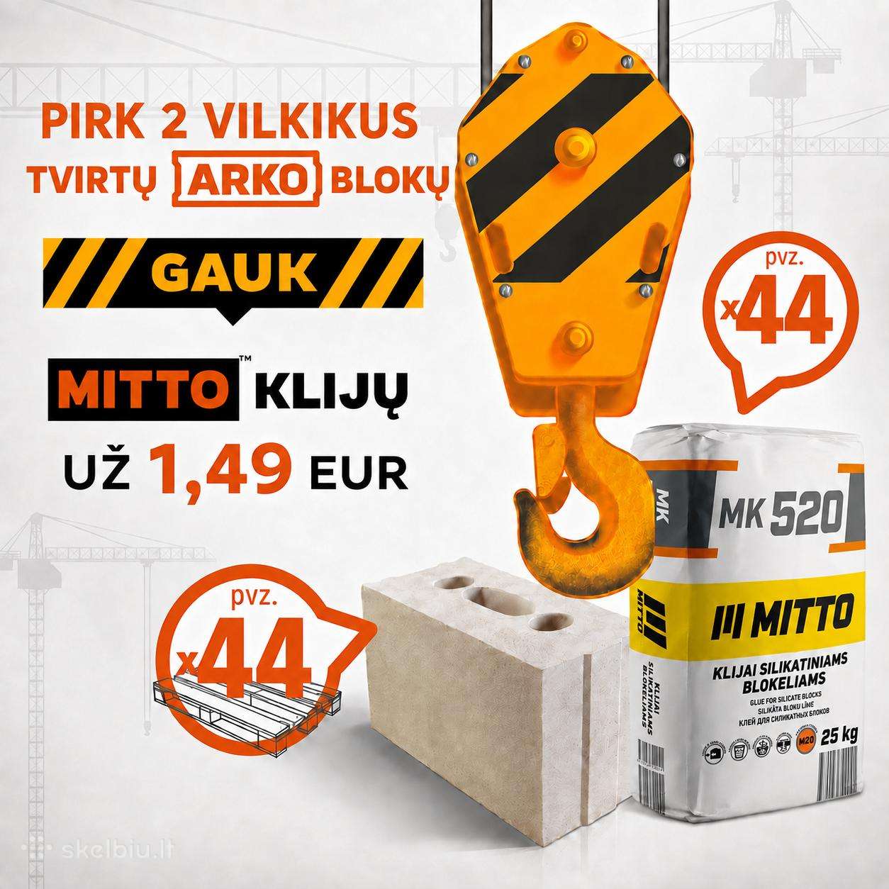 Silikatiniai blokeliai Arko - Akcija