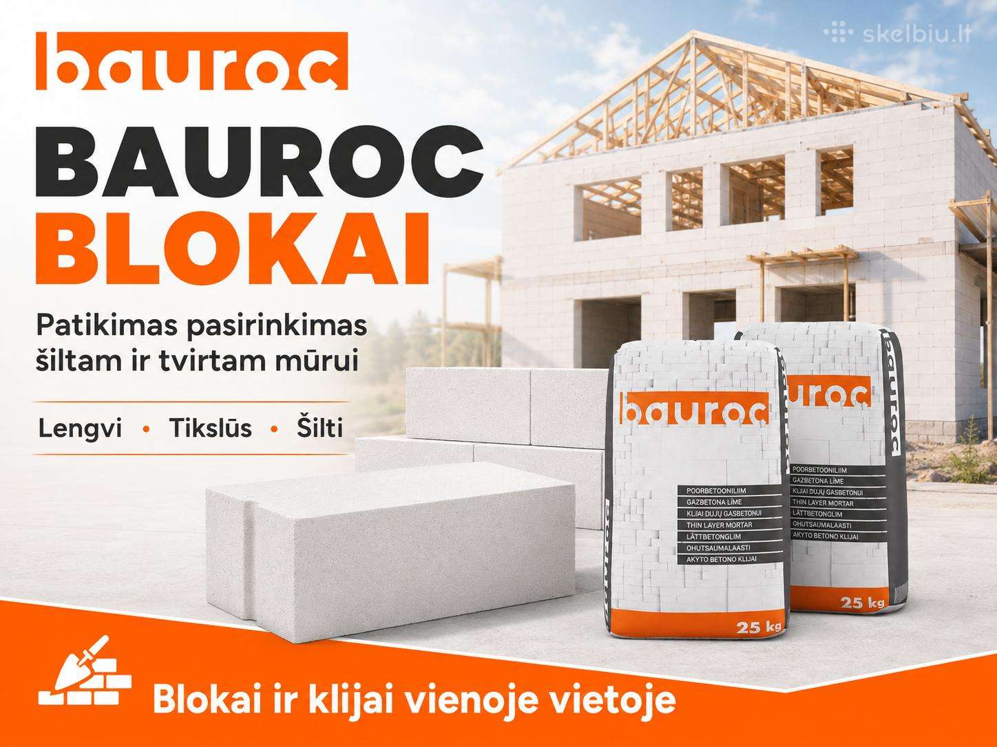 Bauroc akyto betono blokai