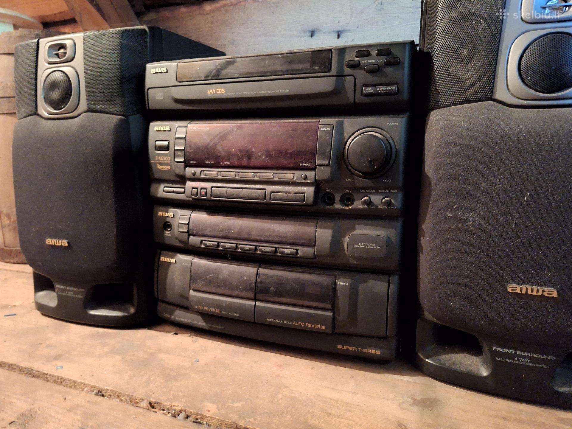 Muzikinis centras „Aiwa Z-m2700“ su kolonėlėmis