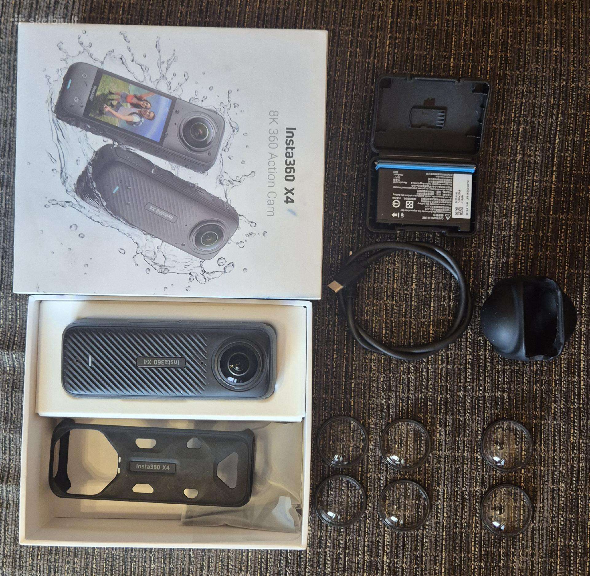 Parduodu veiksmo kamerą insta360 x4