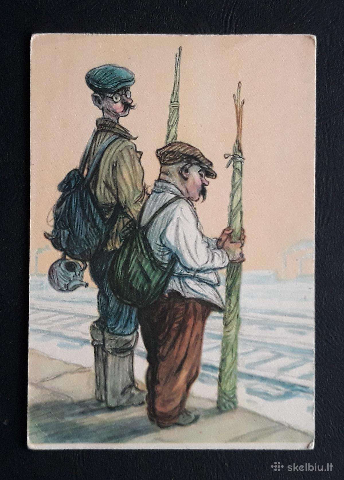 Humoras 1956 Žvejyba 984-2 švari