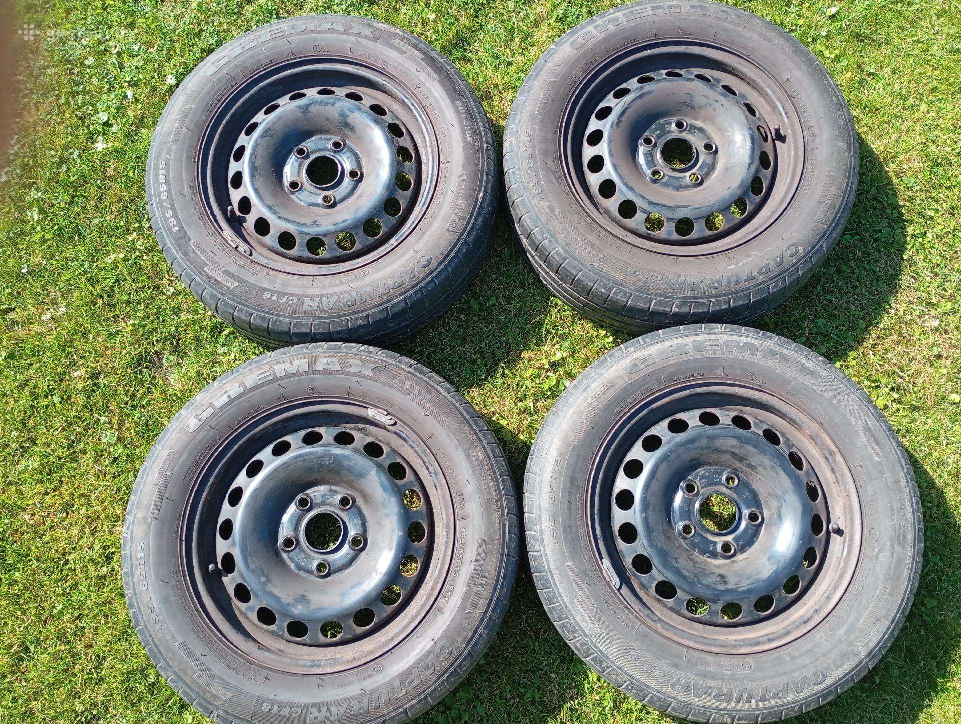 Gremax vasarin. padangos 195/65 R15 su ratlankiais