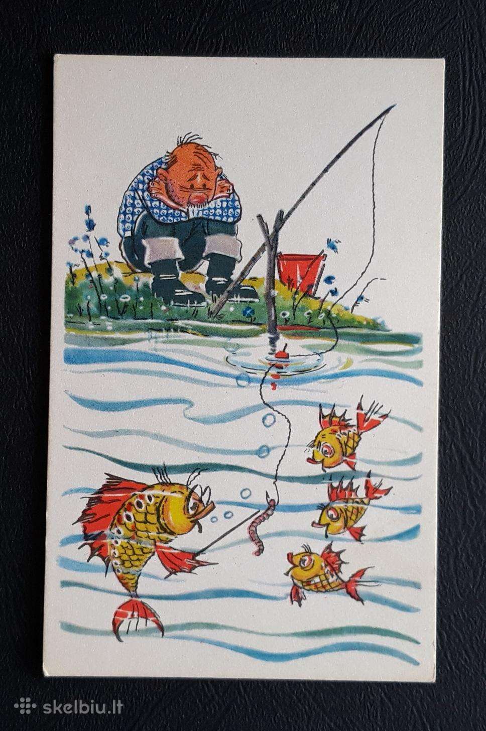 Humoras 1968 Žvejyba 15-6 švari