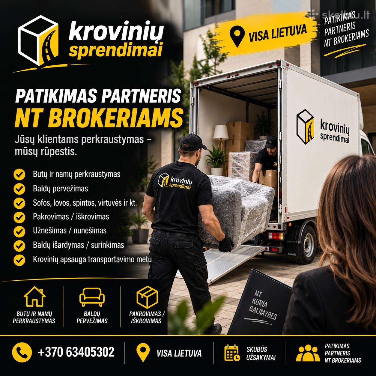 Perkraustymai bendradarbiaujant su Nt brokeriais