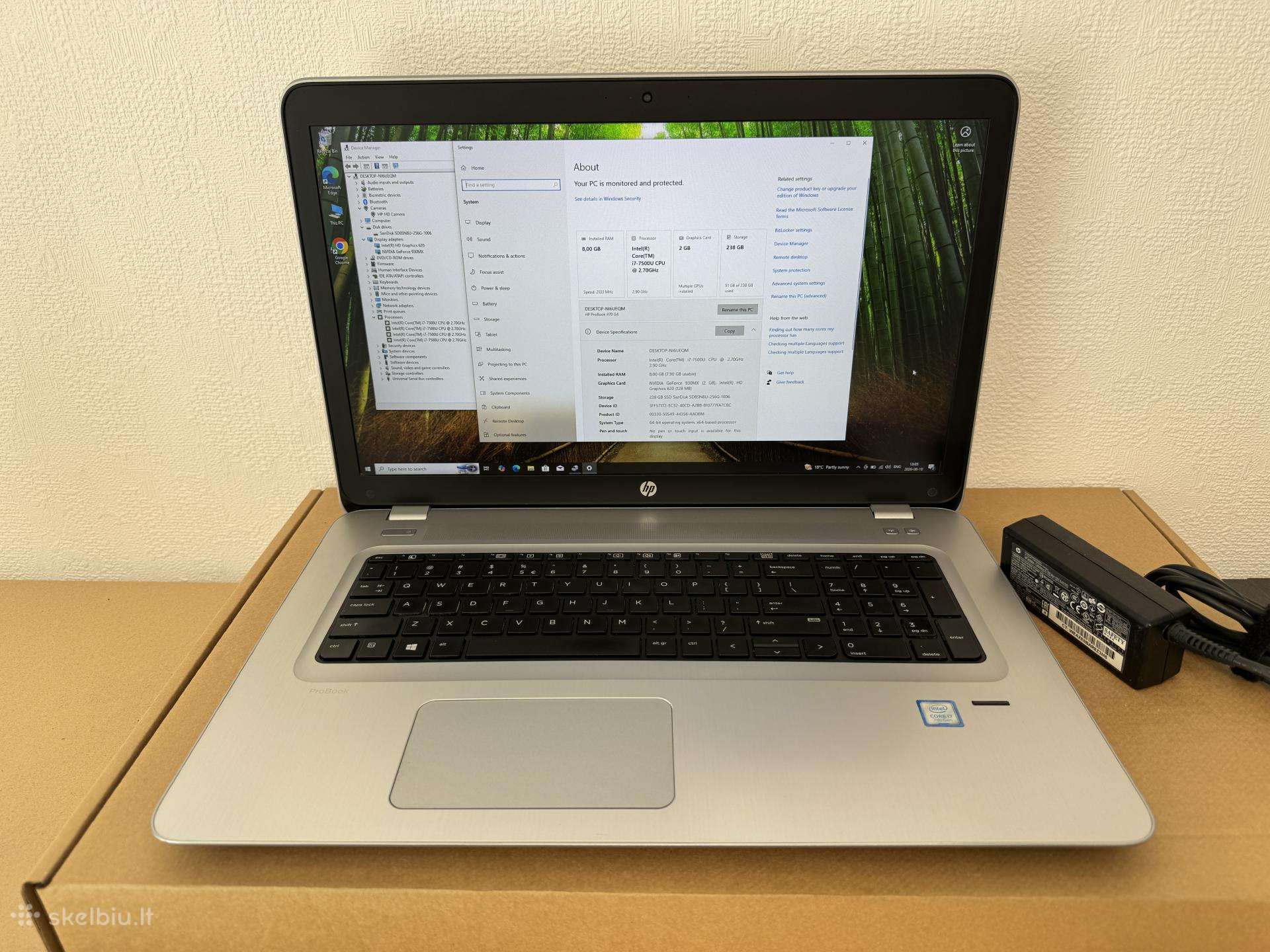Hp Probook 470 G4 dideliu ekranu 17,3"