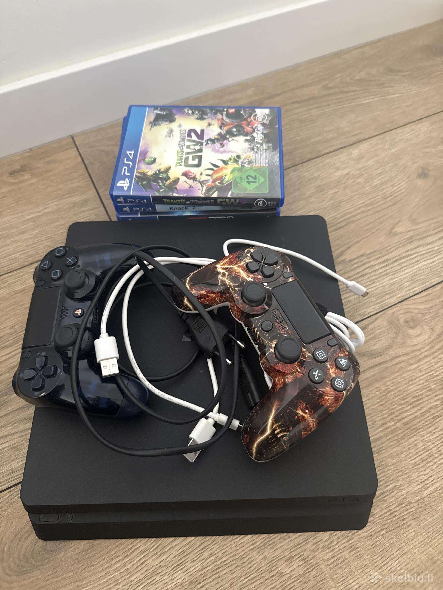 Ps4 slim 500gb SSD + du pulteliai