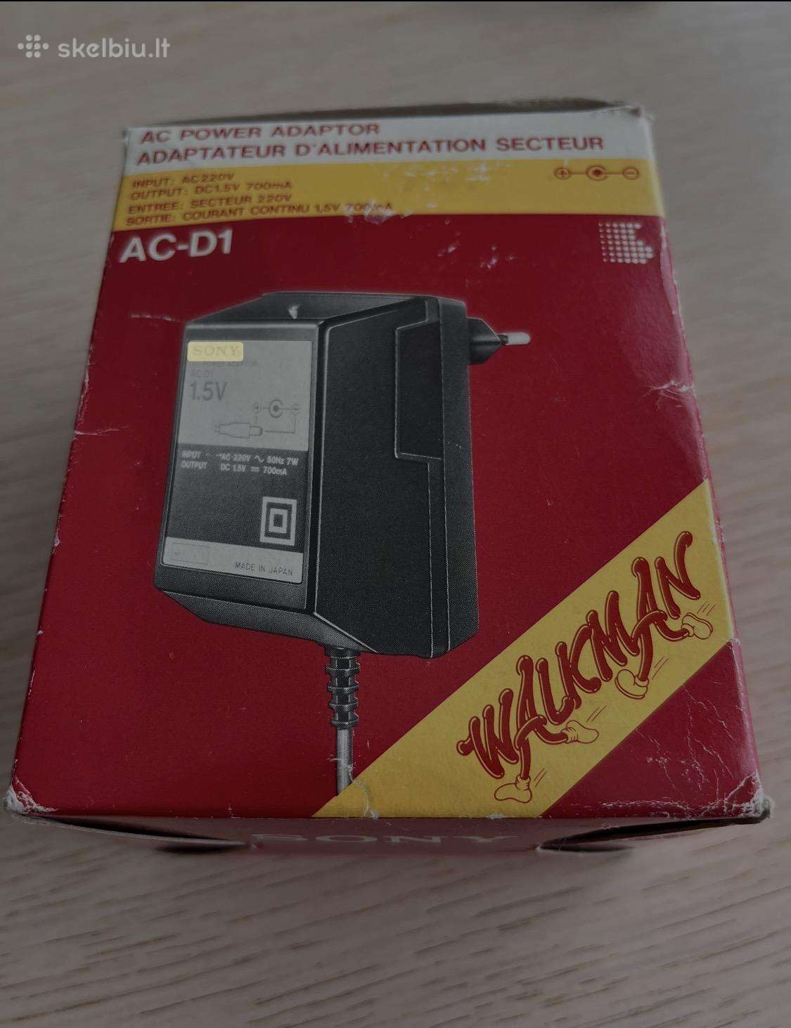 Sony walkman Ac-d1 adapteris,