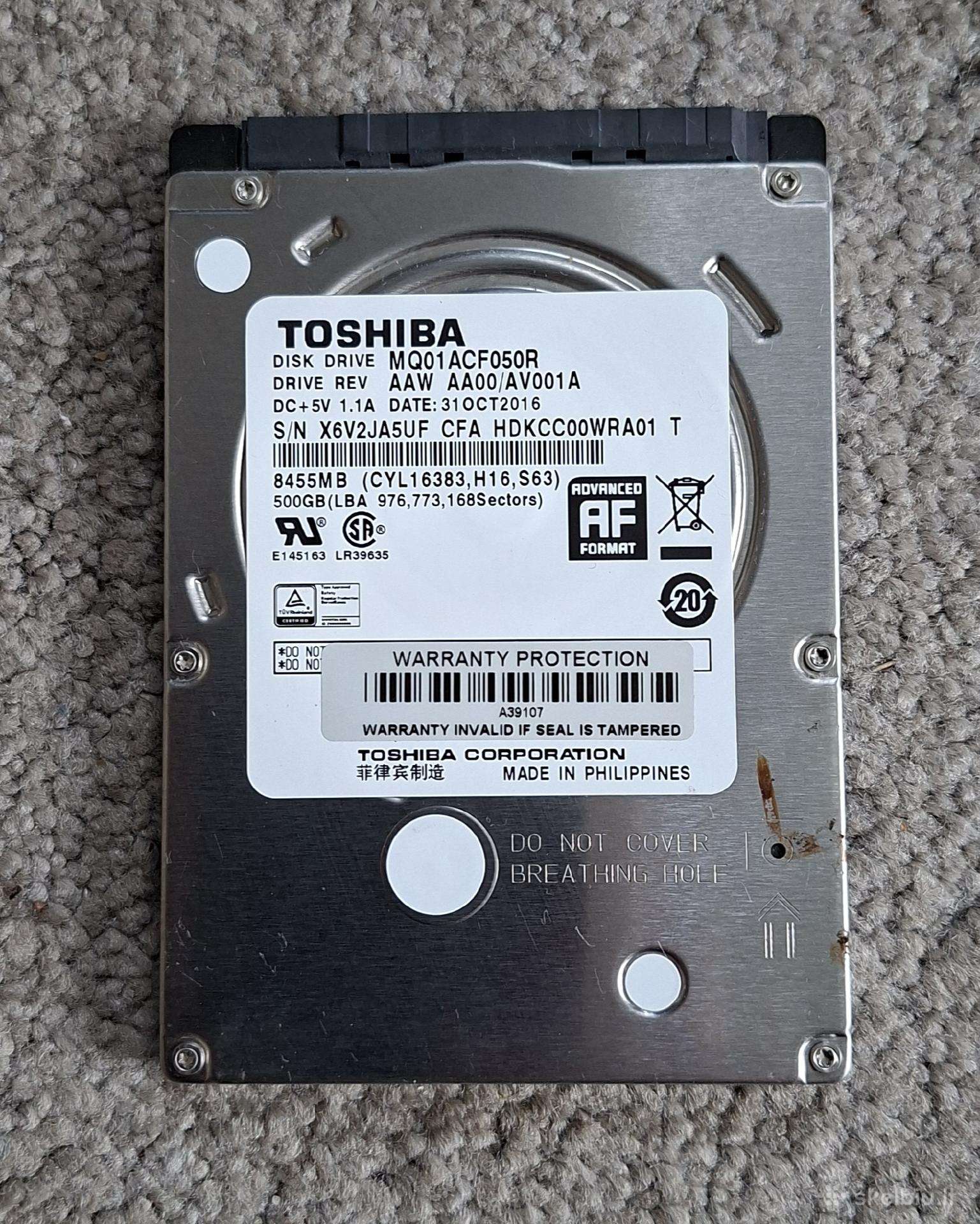 Kietasis diskas Toshiba 500gb