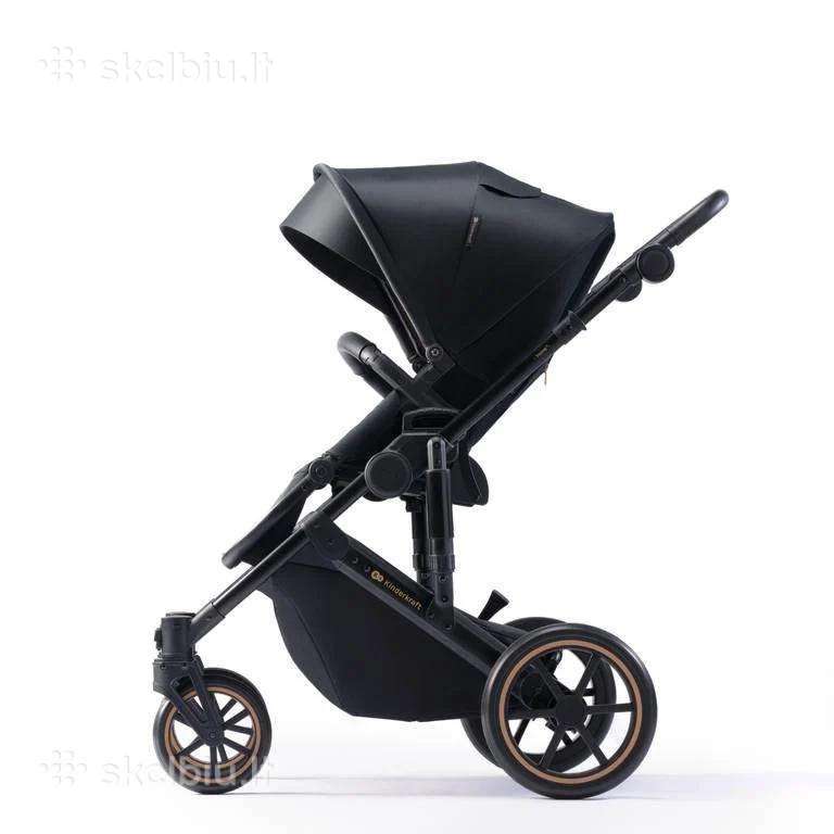 Vežimėlis Kinderkraft 3in1 Prime 2 Mink Pro