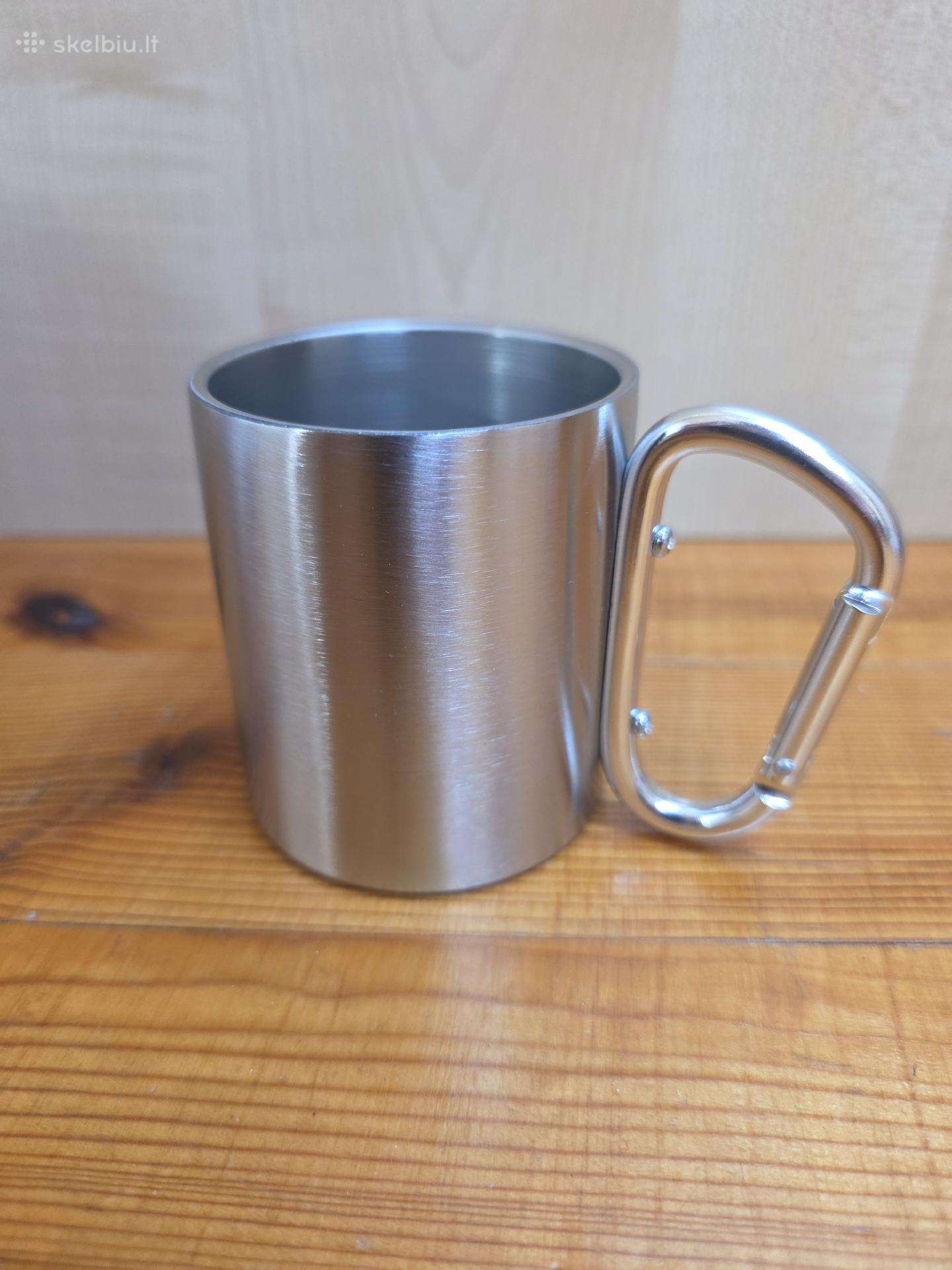 Izoterminis puodelis 220ml su karabinu