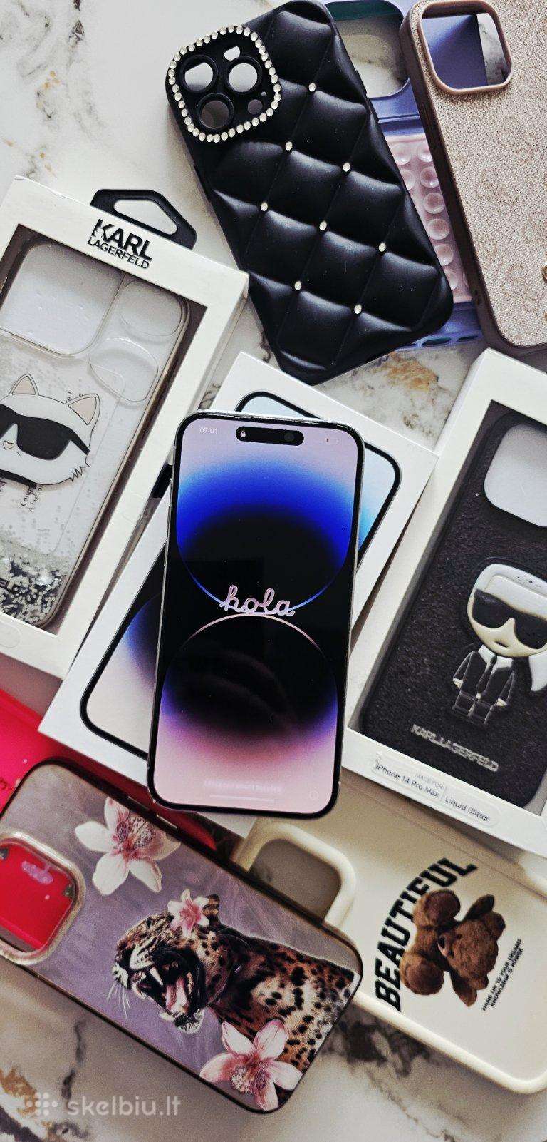 Apple iPhone 14 Pro Max 256 GB Silver+8 dėkliukai