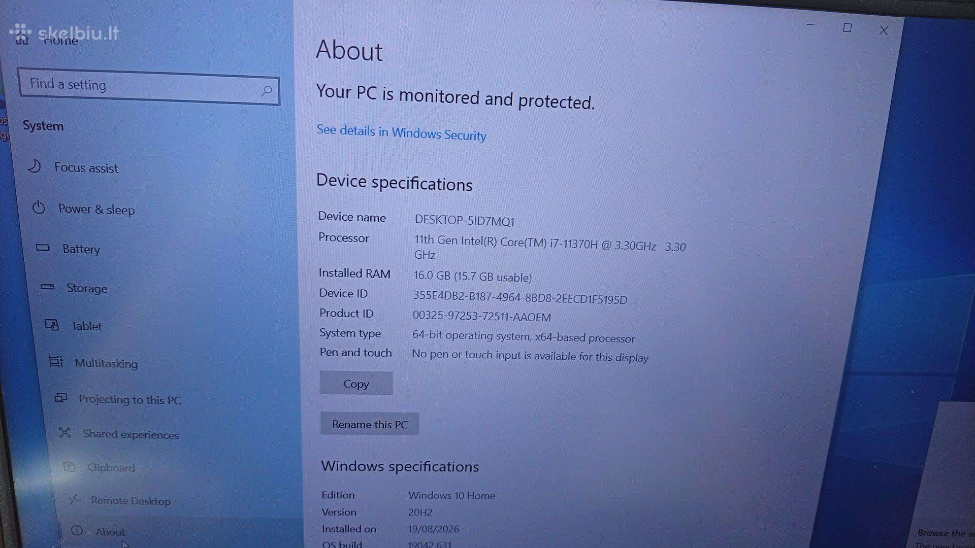 Asus Fx516p gamina loptop