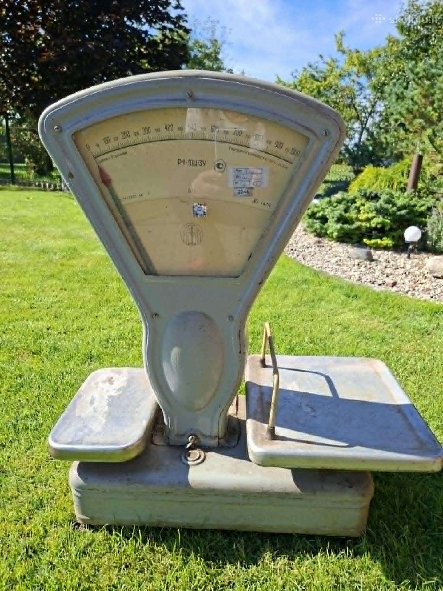 Parduodamos vintage tipo mechaninės svarstyklės