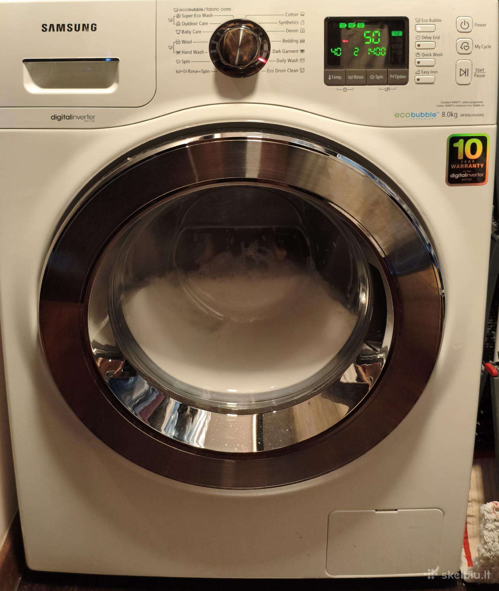 Skalbimo mašina Samsung Wf806u4sawq 8kg
