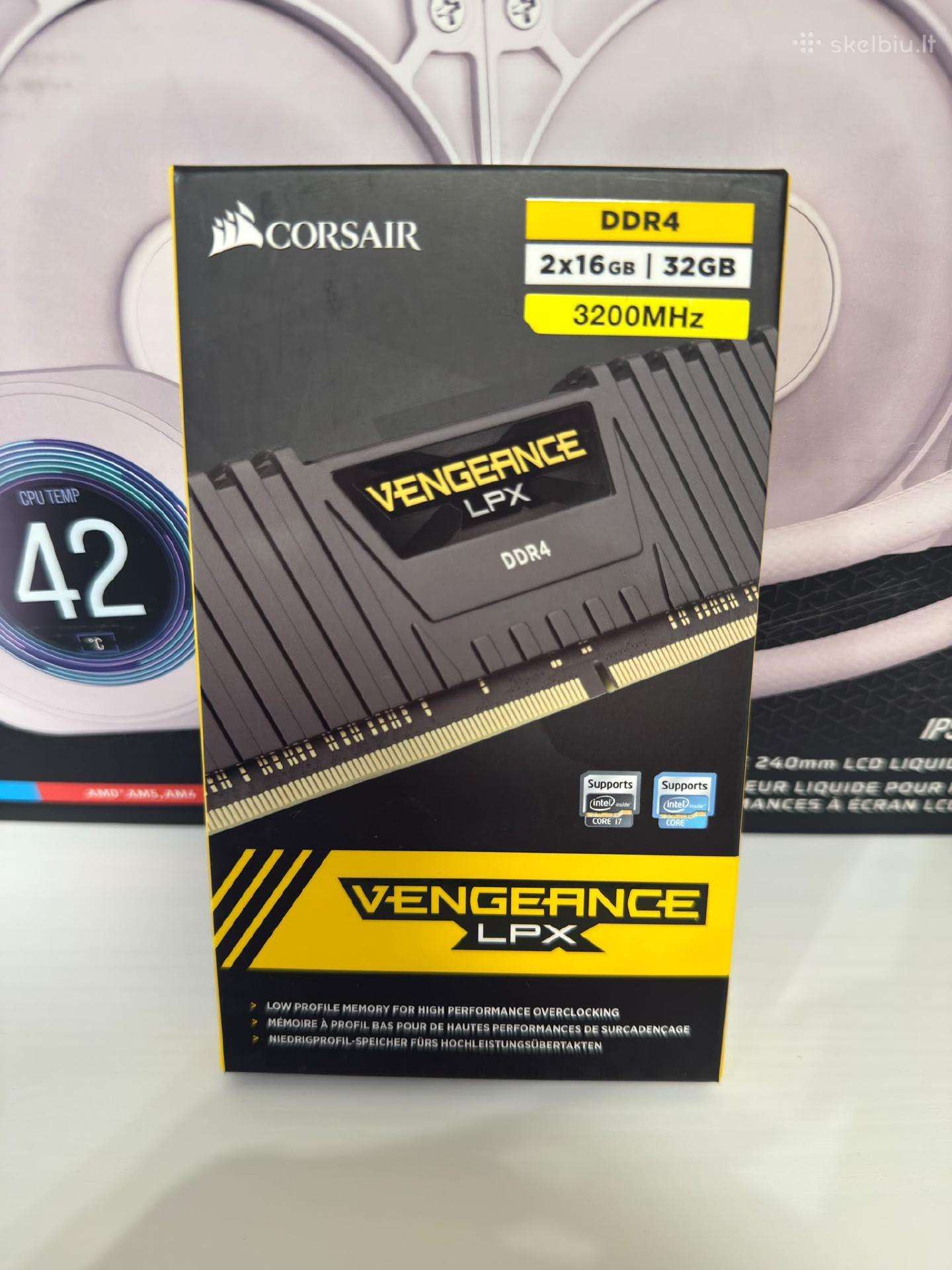 Nauji Corsair Vengeance Lpx Ddr4 RAM 32gb (2x16gb)