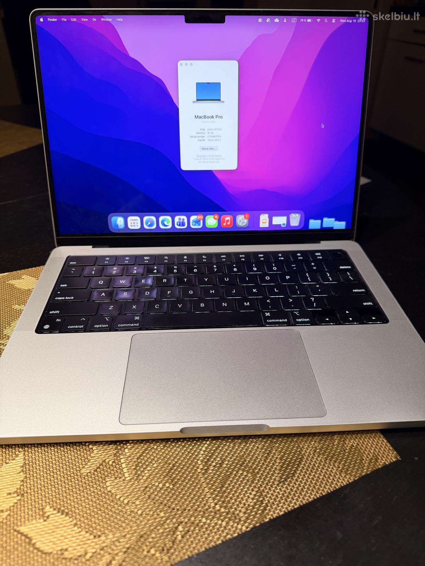 MacBook Pro 14 M1 Pro/16gb/512gb