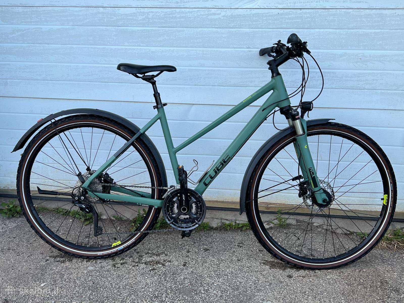 Cube Nature Exc Allroad Green Bluegreen dviratis