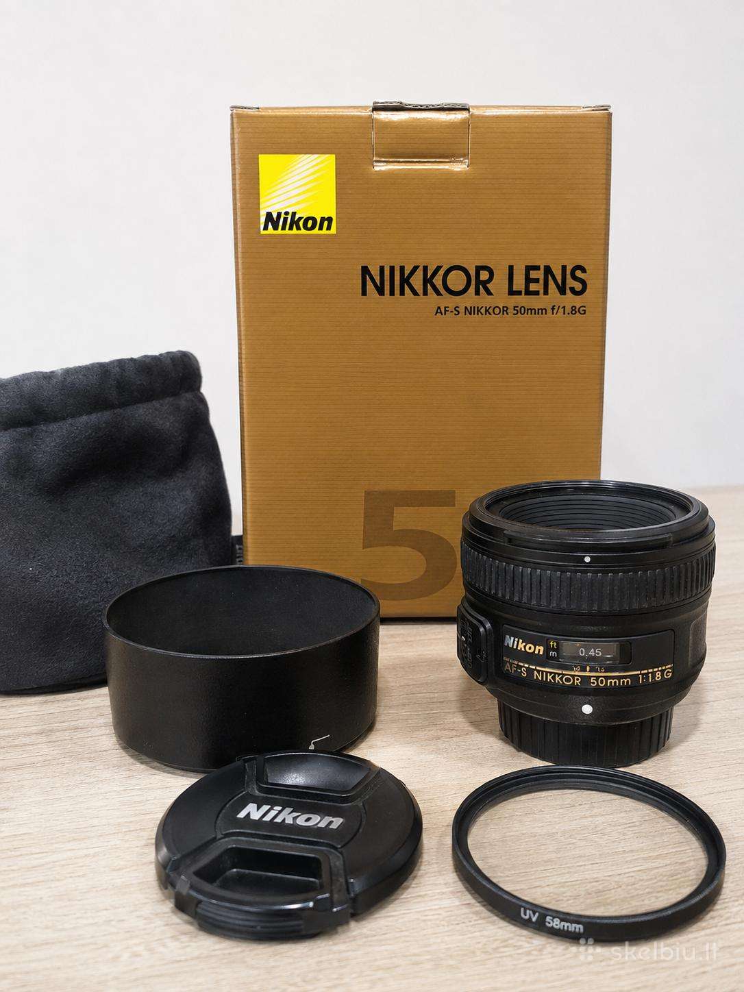 Nikon Af-s Nikkor 50mm f/1.8g objektyvas