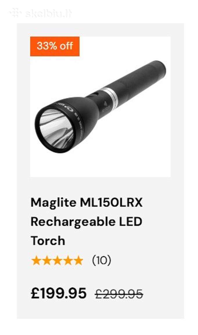 Prožektorius Mag-lite made in Usa. Pakraunamas.