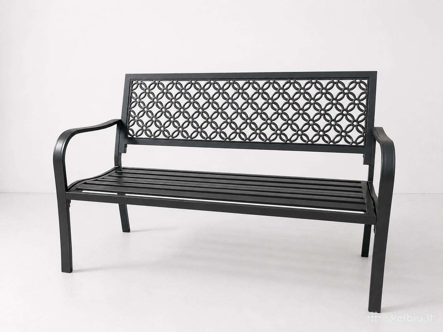 Grand patio metalinis lauko suolas 125 cm – naujas
