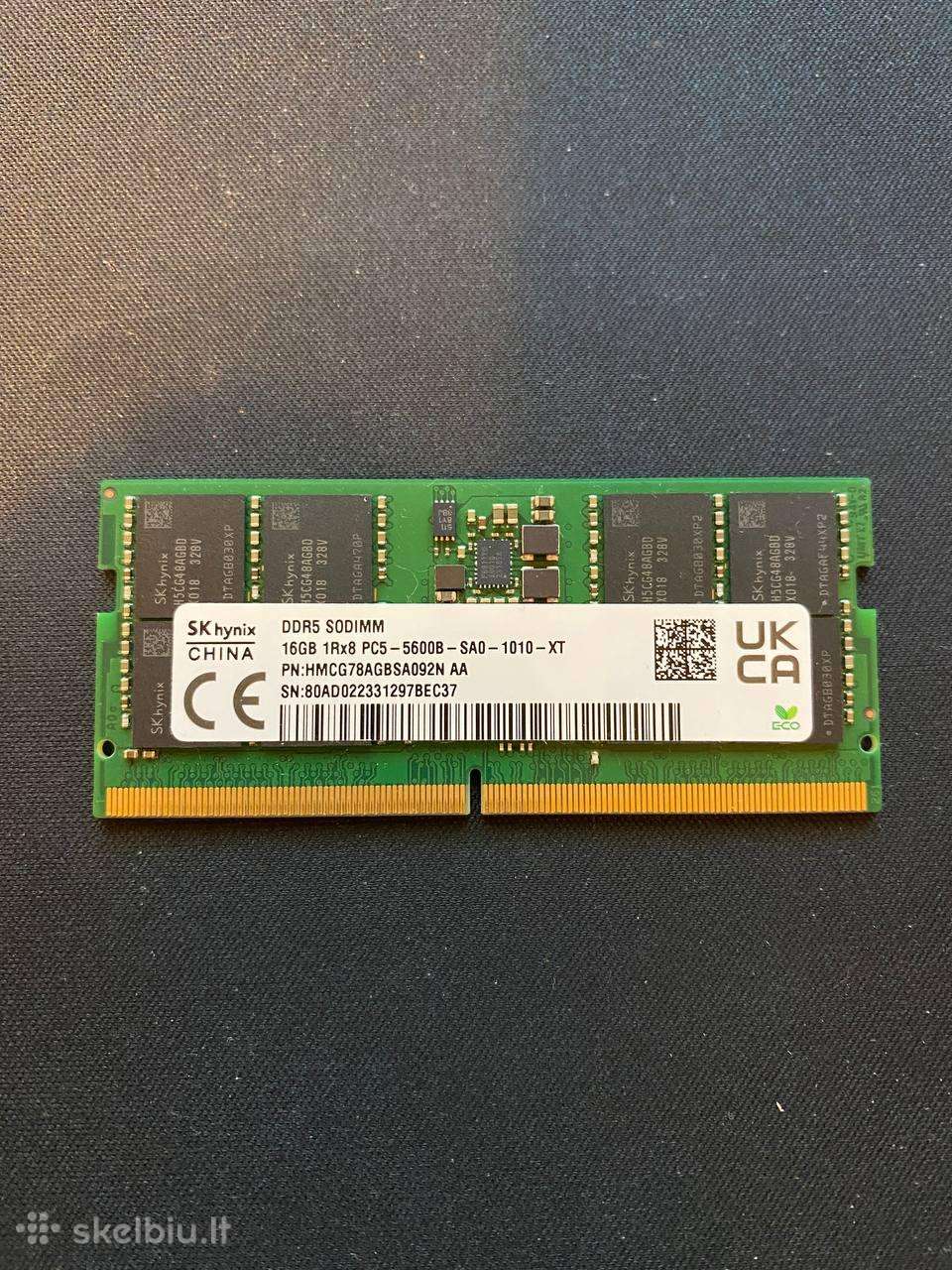 Sk Hynix 16gb Ddr5 5600 Laptop Sodimm RAM 1rx8 Pc5