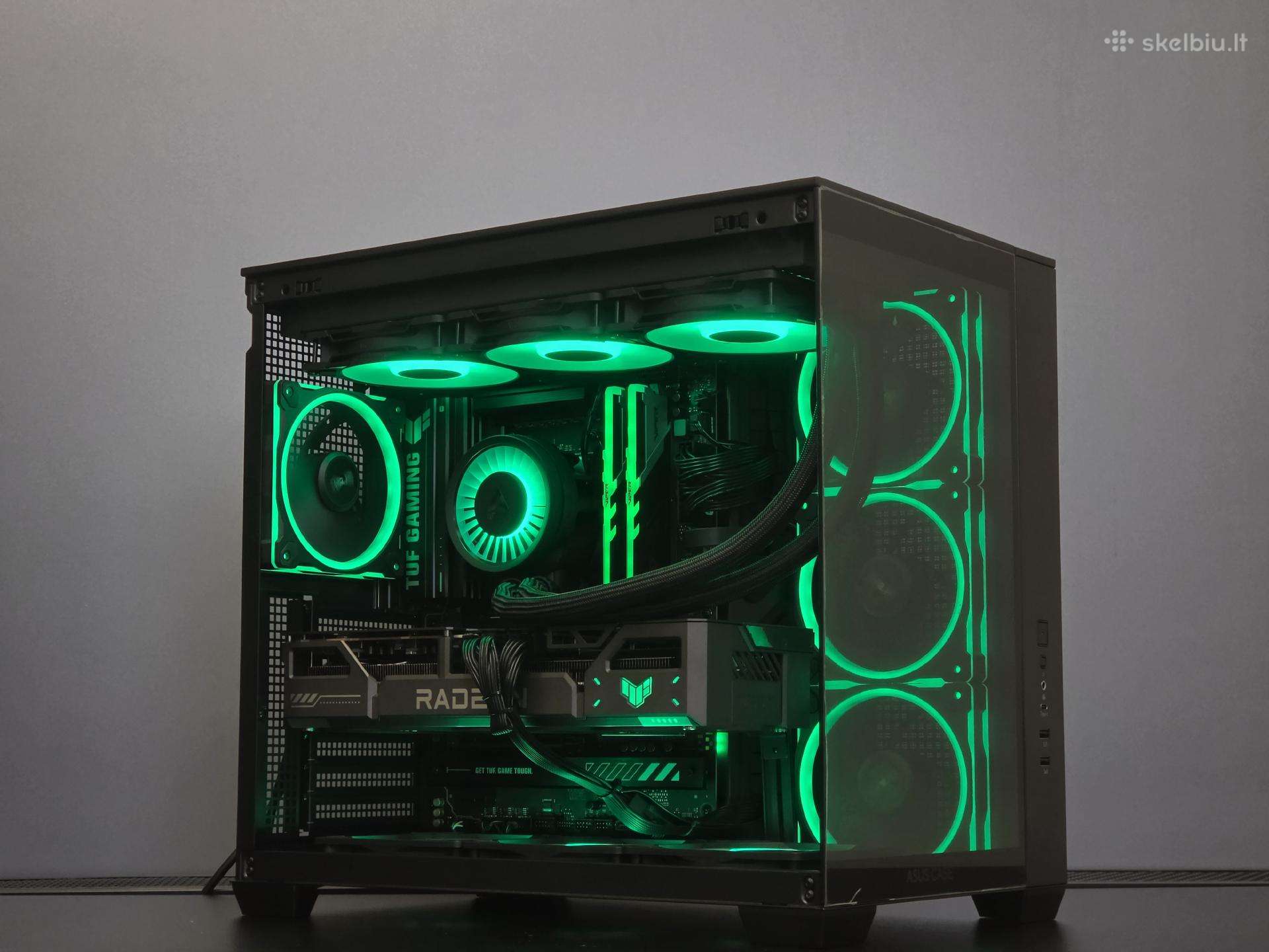 Tuf 9070 XT kompiuteris su 7 9800x3d