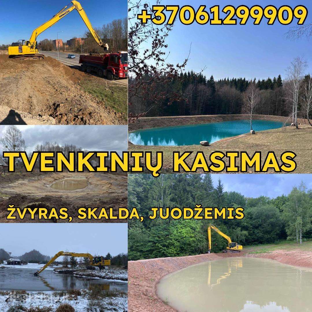 Tvenkinių kasimas, visi žemės darbai