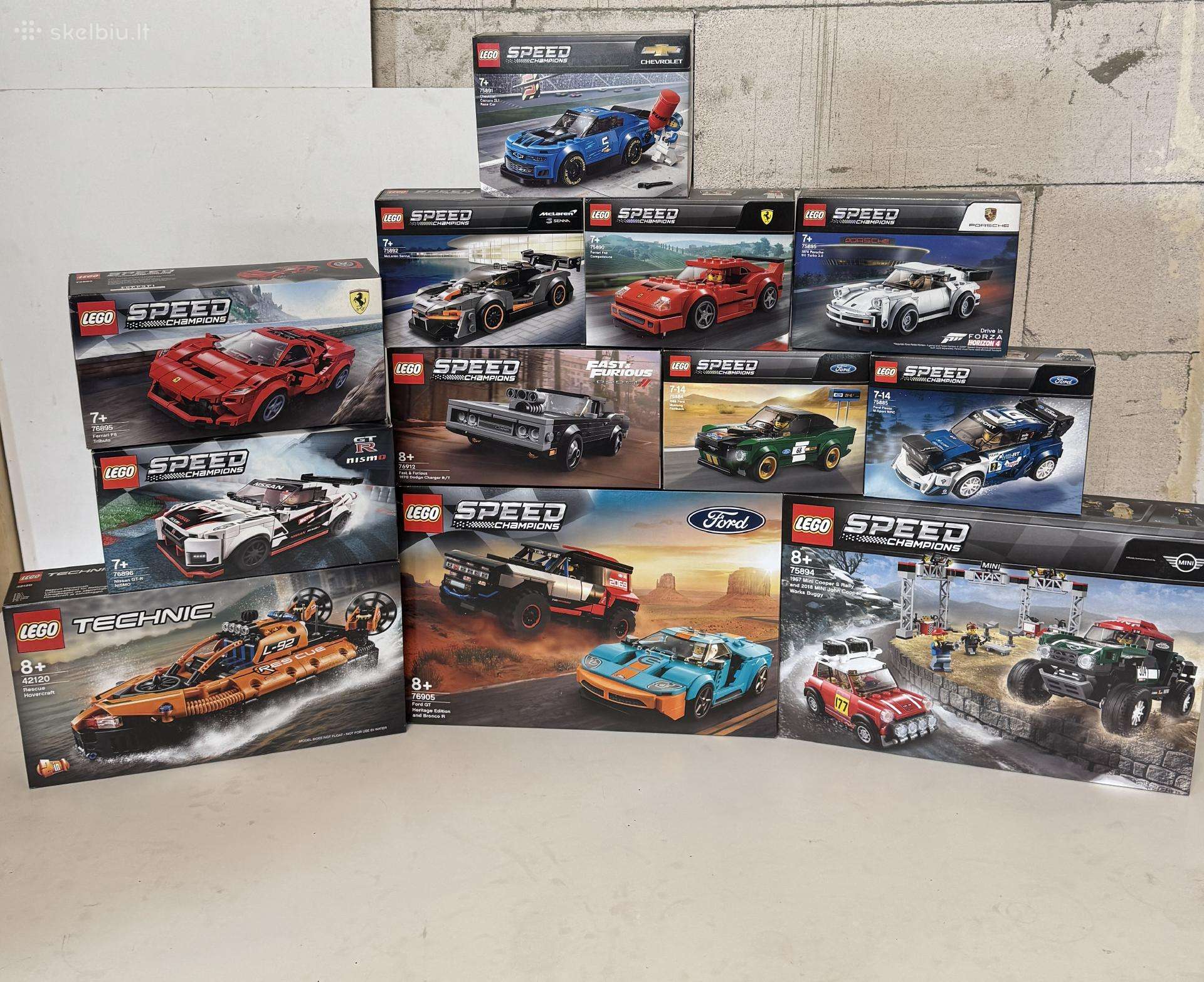 Lego Speed shampios 10278 76193 Technic 42082 kiti