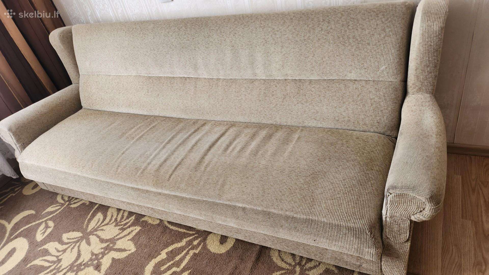 Sofa-lova ir 2 foteliai